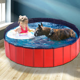 Pet Swimming Pool Dog Cat Animal Folding Bath Washing Portable Pond L PaWz