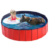 Pet Swimming Pool Dog Cat Animal Folding Bath Washing Portable Pond L PaWz