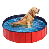 Pet Swimming Pool Dog Cat Animal Folding Bath Washing Portable Pond M PaWz