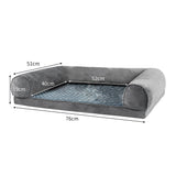 Pet Bed Sofa Dog Beds Bedding Soft Warm Mattress Cushion Pillow Mat Plush M PaWz