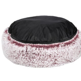 Pet Bed Cat Dog Donut Nest Calming Mat Soft Plush Kennel Pink M PaWz