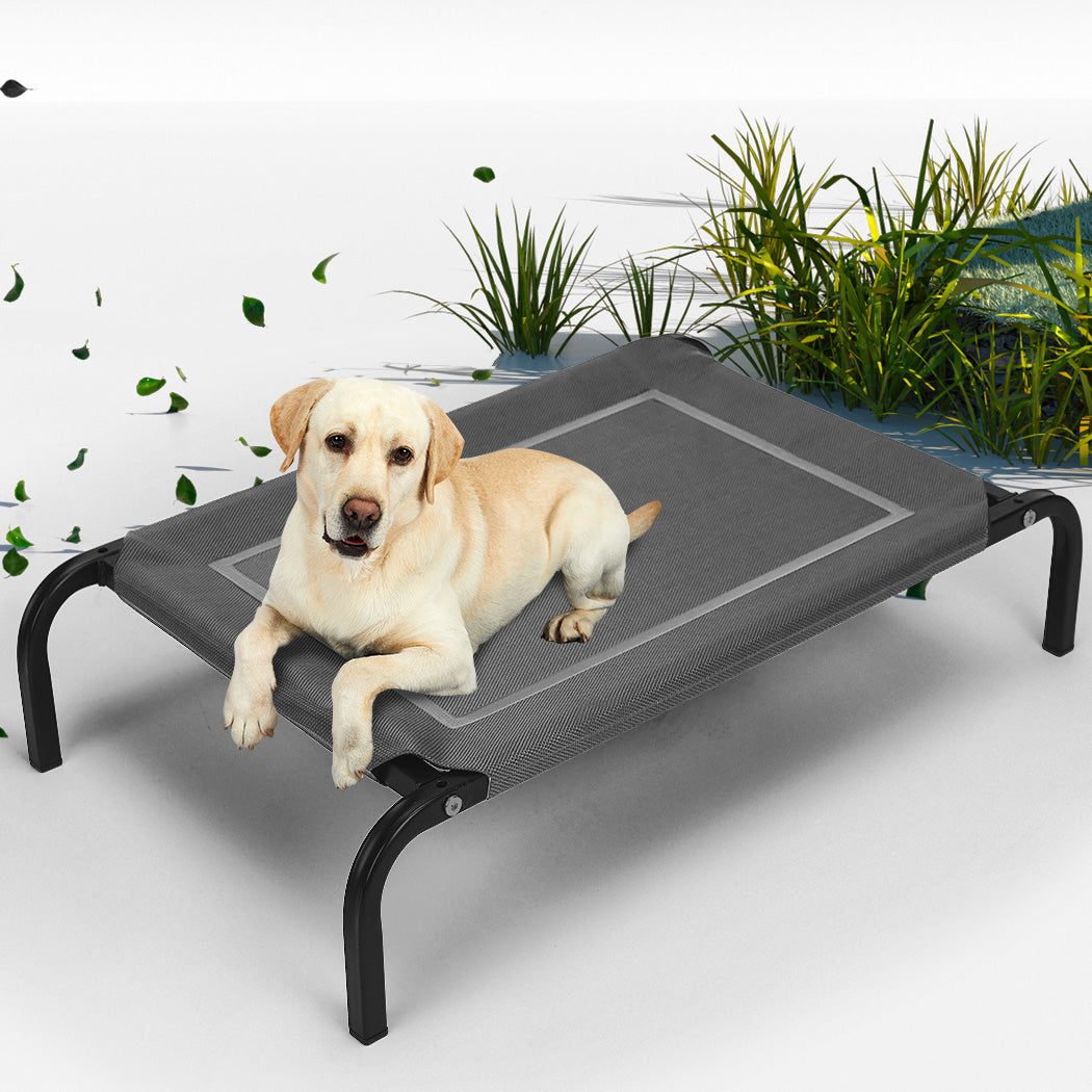 Pet Bed Dog Beds Bedding Sleeping Non-toxic Heavy Trampoline Grey L Unbranded