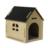 Wooden Dog House Pet Kennel Timber Indoor Cabin Extra Large Oak XL PaWz