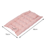 PaWz Pet Bed 2 Way Use Dog Cat Soft Warm Calming Mat Sleeping Kennel Sofa Pink L PaWz