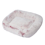 Dog Calming Bed Warm Soft Plush Comfy Sleeping Kennel Cave Memory Foam Pink L PaWz