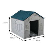 PaWz Dog Kennel Outdoor Indoor Pet Plastic Garden Large House Weatherproof Outside PaWz