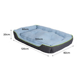 PaWz Pet Cooling Bed Sofa  Mat Bolster Insect Prevention Outdoor Summer XXL Grey PaWz