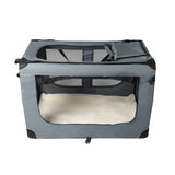 PaWz Pet Travel Carrier Kennel Folding Soft Sided Dog Crate For Car Cage Large L PaWz