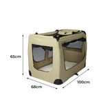 PaWz Pet Travel Carrier Kennel Folding Soft Sided Dog Crate For Car Cage Large L PaWz