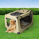 PaWz Pet Travel Carrier Kennel Folding Soft Sided Dog Crate For Car Cage Large L PaWz