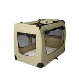 PaWz Pet Travel Carrier Kennel Folding Soft Sided Dog Crate For Car Cage Large L