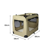 PaWz Pet Travel Carrier Kennel Folding Soft Sided Dog Crate For Car Cage Large M PaWz