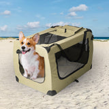 PaWz Pet Travel Carrier Kennel Folding Soft Sided Dog Crate For Car Cage Large S PaWz