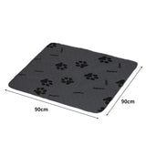 PaWz 2x Washable Dog Puppy Training Pad Pee Puppy Reusable Cushion XXL Grey PaWz