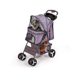 PaWz Pet Stroller 4 Wheels Dog Cat Cage Puppy Pushchair Travel Walk Carrier Pram PaWz