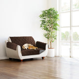 Reversible Slipover Pet Couch Sofa Cover Protector Armchair - Love Seat - Chocolate  Charcoal Sprint Industries