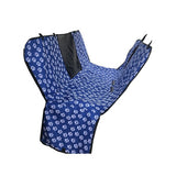 Waterproof Pet Car Seat Cover Hammock Blue With Mesh Window Petsleisure