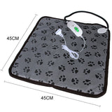 Electric Pet Heat Mat Pad Dog Cat Heating Blanket Bed Waterproof Footprint Decoration Unbranded