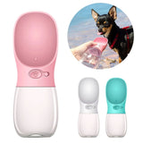 Pet Travel Water Bottle Portable Dogs rinking Feeder Leak-Proof Dispenser - Pink Petsleisure