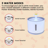 Floofi Pet Water Fountain 2.4L with Stainless Steel Floofi