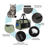 Floofi Portable Pet Carrier-M Size (Green) FI-PC-136-FCQ Petsleisure