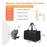 Floofi Portable Pet Carrier-L Size (Black) FI-PC-137-FCQ Petsleisure