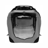 FLOOFI Portable Pet Carrier-Model 1-XL Size (Grey) FI-PC-146-KPT Petsleisure