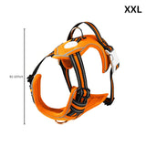 FLOOFI Dog Harness Vest XXL Size (Orange) FI-PC-186-XL Petsleisure