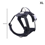 FLOOFI Dog Harness Vest XL Size (Black) FI-PC-177-XL Petsleisure