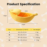 Floofi Banana Pet Bed (L Yellow) - PT-PB-196-QQQ Petsleisure