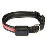 Floofi Solar USB Rechargable LED Dog Collar (M Red) - PT-DC-135-QQQ Petsleisure