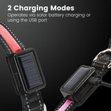Floofi Solar USB Rechargable LED Dog Collar (L Orange) - PT-DC-147-QQQ Petsleisure