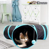 Floofi 4 Holes Cat Tunnel (Blue) Floofi