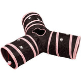 Floofi 4 Holes Cat Tunnel (Pink) Floofi