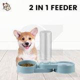 Floofi Automatic 2 in 1 Water & Food Feeder (Blue) Floofi