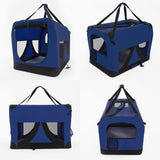 Paw Mate Blue Portable Soft Dog Cage Crate Carrier XL Petsleisure