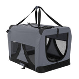 Paw Mate Grey Portable Soft Dog Cage Crate Carrier XL Petsleisure