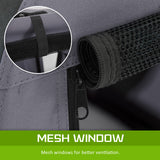 Paw Mate Grey Portable Soft Dog Cage Crate Carrier XL Petsleisure