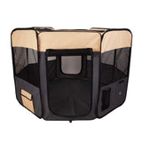 Paw Mate Grey Pet Dog Portable Soft Playpen Crate Cage XL Petsleisure