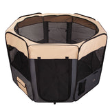 Paw Mate Grey Pet Dog Portable Soft Playpen Crate Cage XL Petsleisure