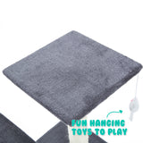 Paw Mate 69cm Grey Cat Tree Mono Multi Level Scratcher Petsleisure