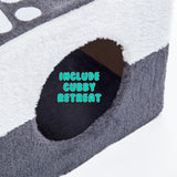 Paw Mate 69cm Grey Cat Tree Mono Multi Level Scratcher Petsleisure
