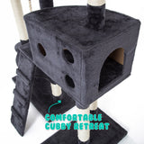 Paw Mate 170cm Grey Cat Tree Danie Multi Level Scratcher Petsleisure