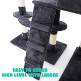 Paw Mate 170cm Grey Cat Tree Danie Multi Level Scratcher Petsleisure