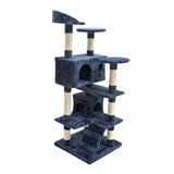 Paw Mate 130cm Blue Cat Tree Soho Multi Level Scratcher Petsleisure