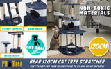 Paw Mate 120cm Blue Cat Tree Bear Multi Level Scratcher Petsleisure