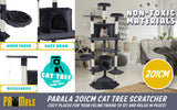 Paw Mate 201cm Grey Cat Tree Parala Multi Level Scratcher Petsleisure