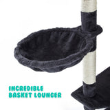 Paw Mate 201cm Grey Cat Tree Parala Multi Level Scratcher Petsleisure