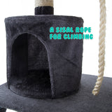 Paw Mate 140cm Grey Cat Tree Maple Multi Level Scratcher Petsleisure