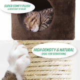 Paw Mate 170cm Brown Cat Tree Fuji Multi Level Scratcher Petsleisure